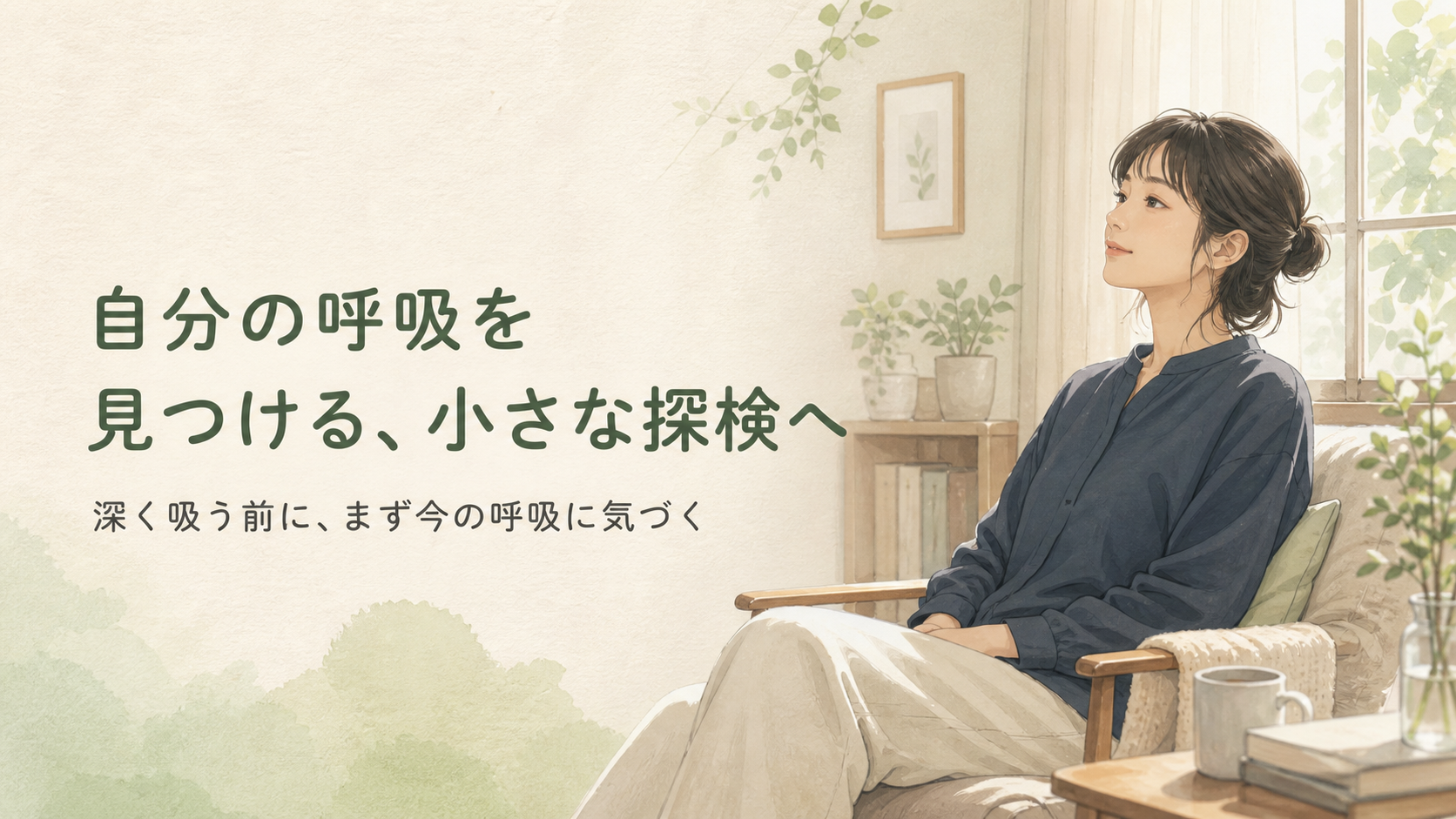 自分の呼吸を見つける、小さな探検へ